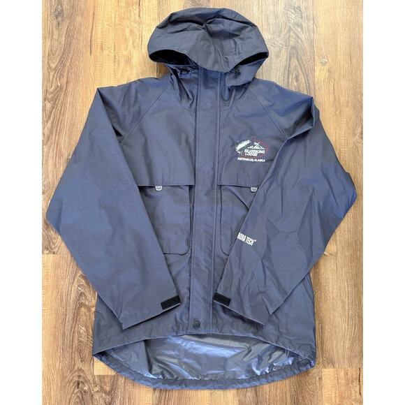 DRIFT CREEK #7000‎ Gray Tundra Tech Cargo Mens Rain Gear Jacket Wet Wear EUC - Picture 1 of 13
